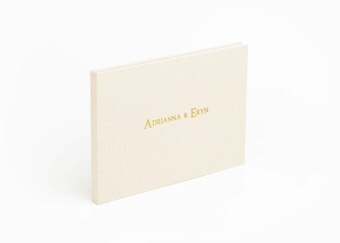 Wedding Video Books - Personalized - Classic Large&Small Front Gold