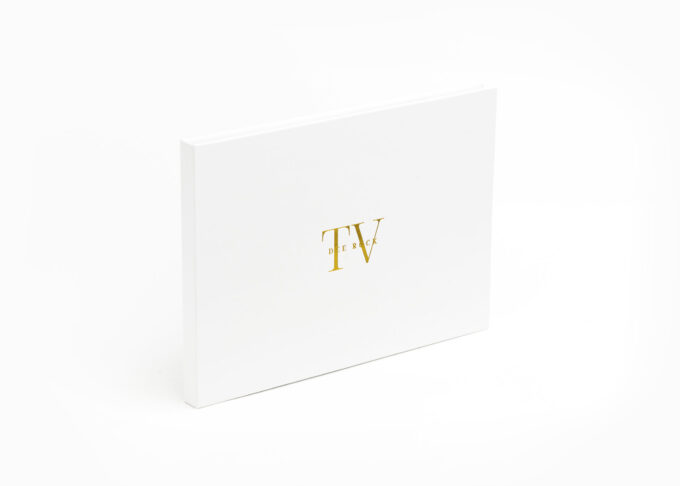 Wedding Video Books - Personalized - White Video Book with Monogram